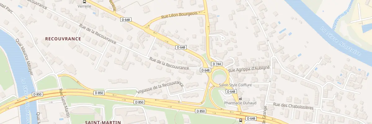 Plan du 6 Rue de la Recouvrance à Niort