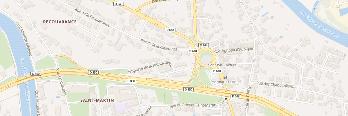 Plan du 5 Rue de la Recouvrance à Niort