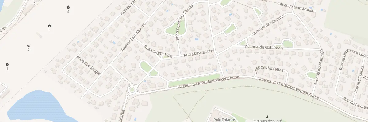 Plan du 14 Rue Maryse Hilsz à Mont-de-Marsan