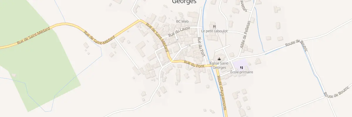 Plan du 2 Rue du Pont à Isle-Saint-Georges