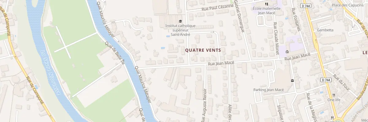 Plan du 38 Rue Jean Macé à Niort