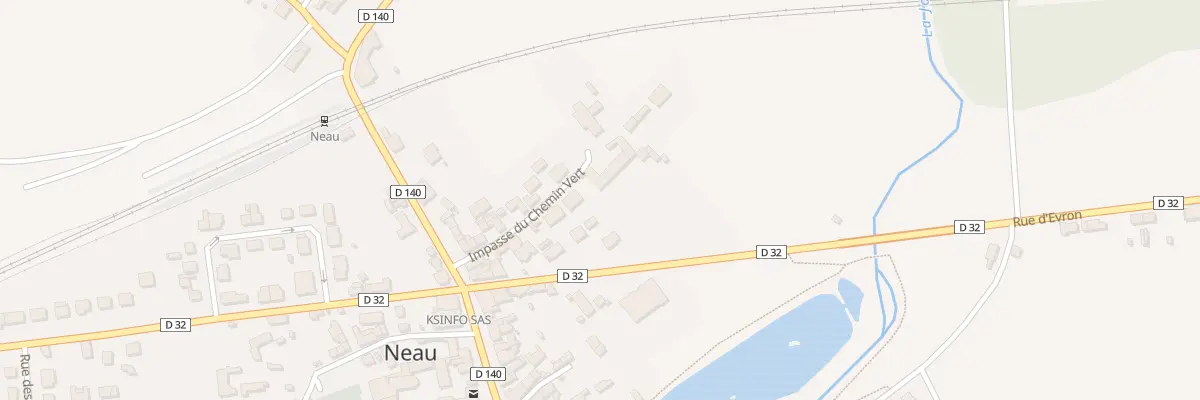 Plan du 8 Imp Du Chemin Vert à Neau