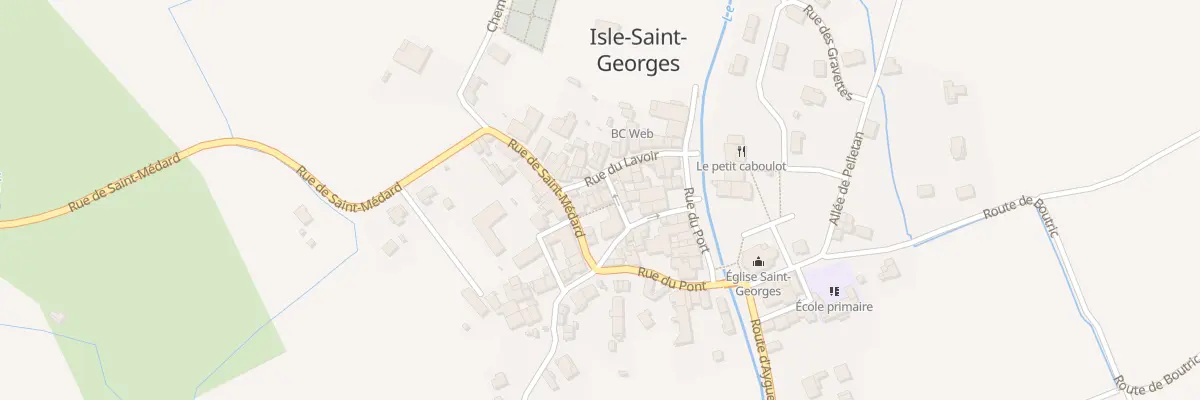 Plan du 11 Rte de Saint Medard à Isle-Saint-Georges
