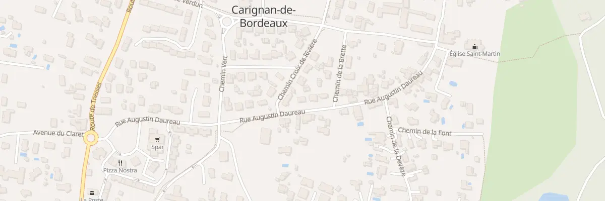 Plan du 33 Rue Augustin Daureau à Carignan-de-Bordeaux