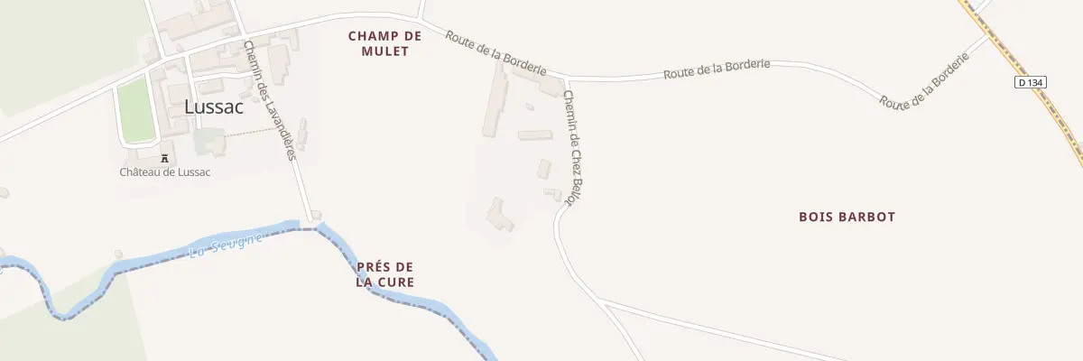 Plan du 2 Che de Chez Bellot à Lussac