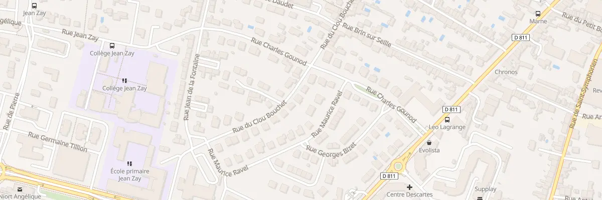 Plan du 129 Rue du Clou Bouchet à Niort