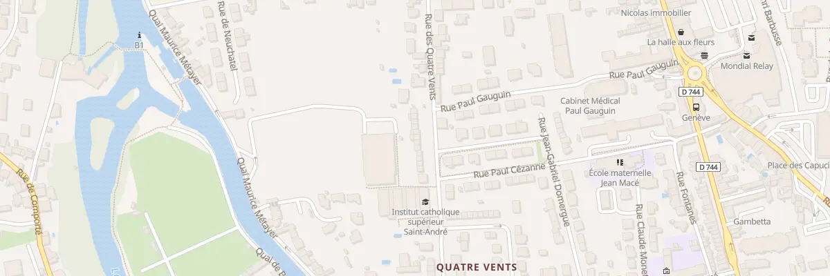 Plan du 33 Rue des Quatre Vents à Niort