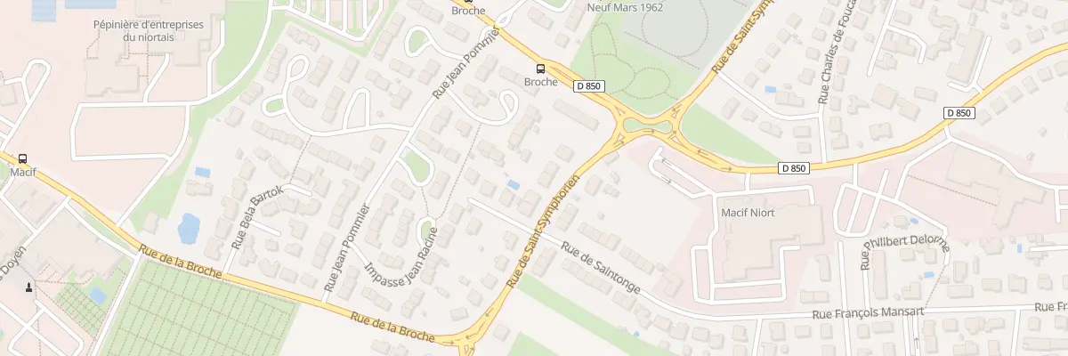Plan du 196 Rue Saint-symphorien à Niort