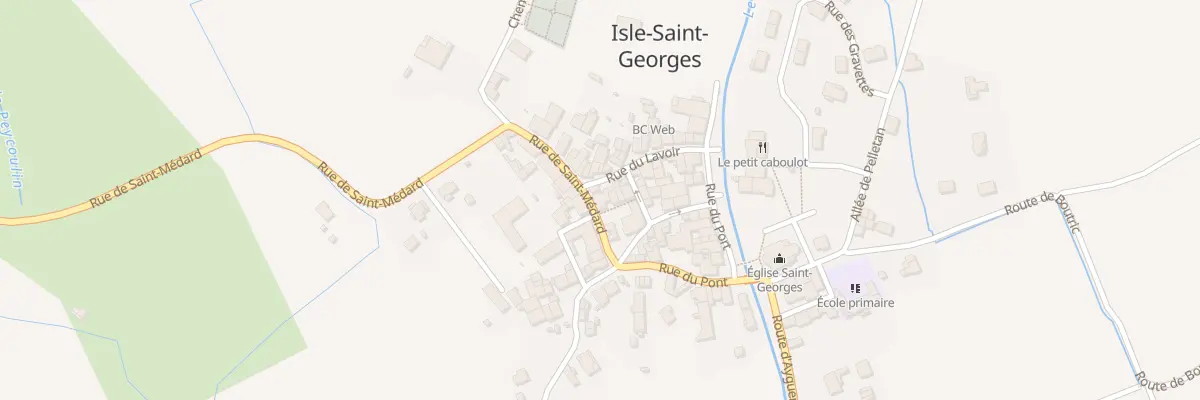 Plan du 15B Rte de Saint Medard à Isle-Saint-Georges