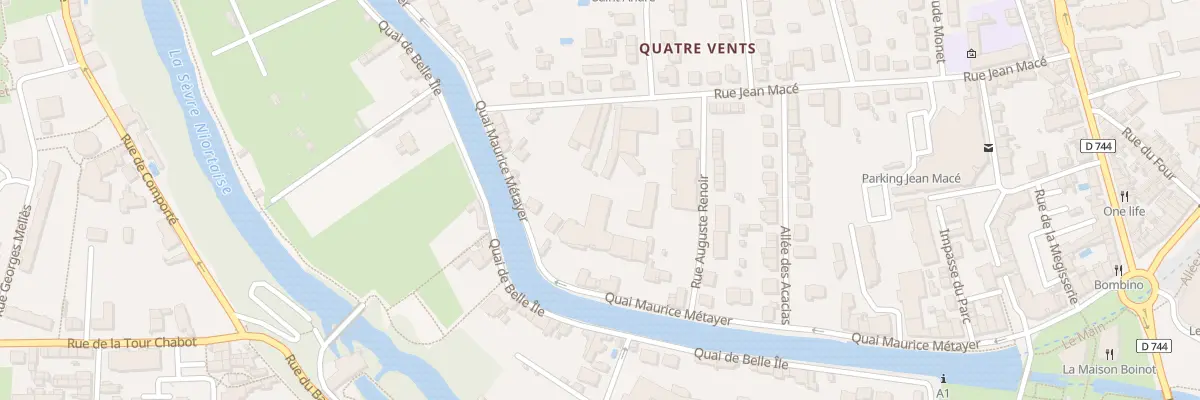 Plan du 32 Quai Maurice Métayer à Niort