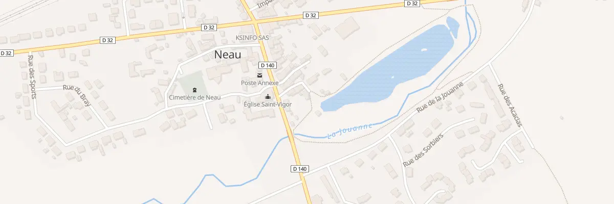 Plan du 2 Rue du Roc à Neau