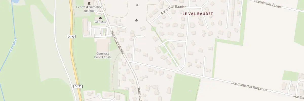 Plan du 9 Rue Sente des Fontaines à Rots
