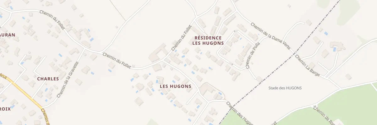 Plan du 464 Les Hugons à Quinsac