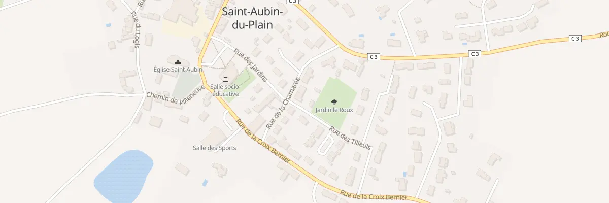 Plan du 10 Rue de la Chamarée à Saint-Aubin-du-Plain