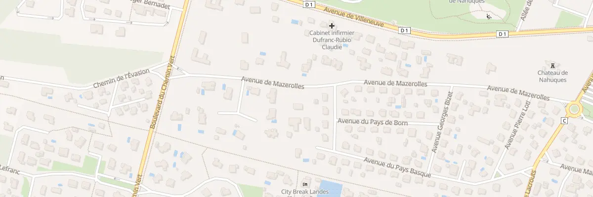 Plan du 230 Av de Mazerolles à Mont-de-Marsan