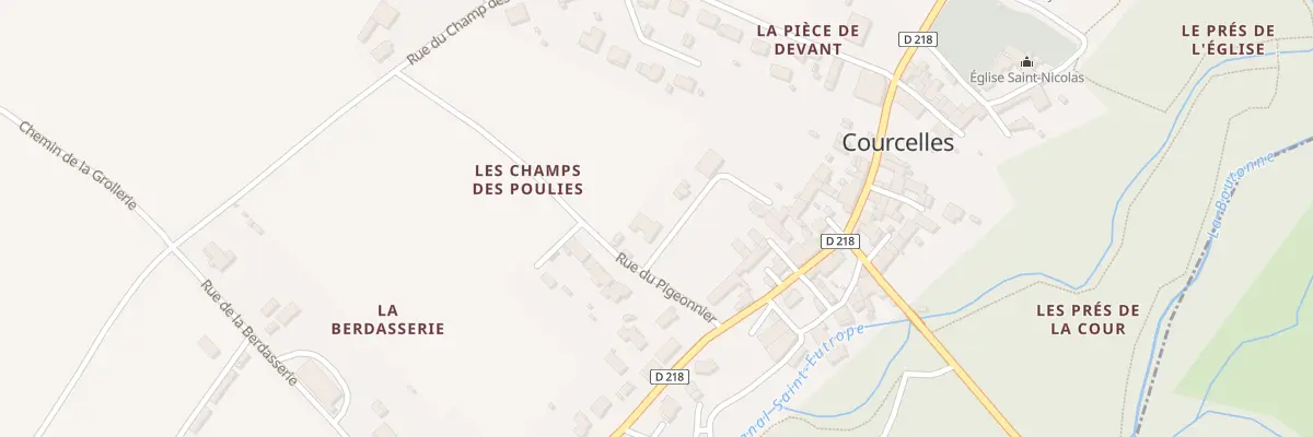 Plan du 4 Rue du Pigeonnier à Courcelles