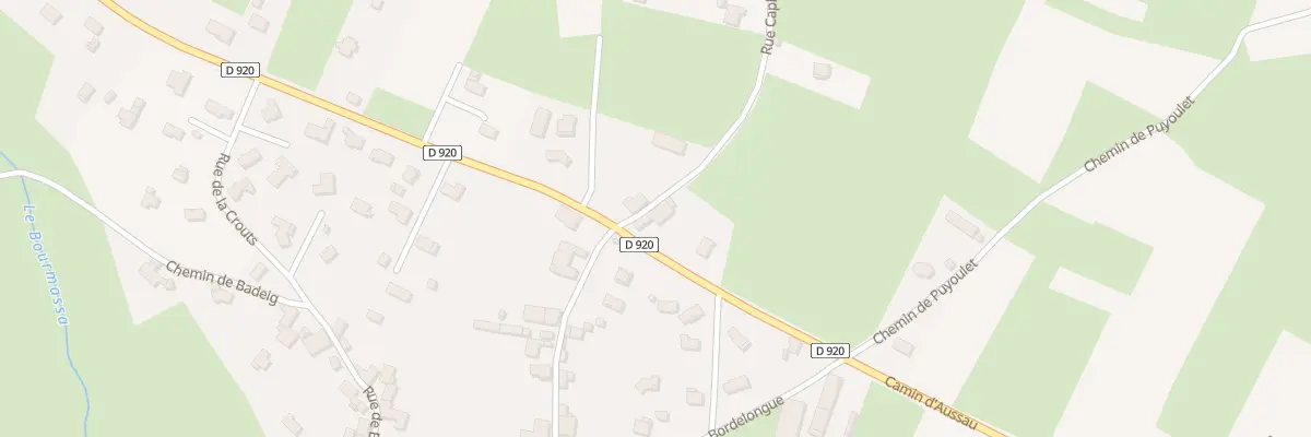 Plan du 2 Cami d’Aussau - Cd 920 à Buziet