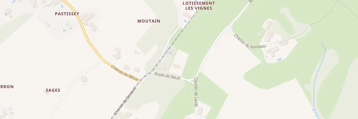 Plan du 93 Rte de Naud à Cambes