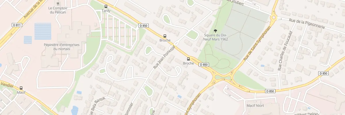 Plan du 36 Rue Jean Pommier à Niort