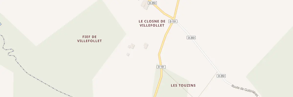 Plan du 5044 Le Closne de Villefollet à Saint-Simon-de-Bordes