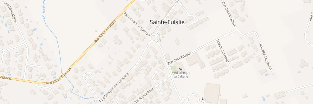 Plan du 48 Rue Georges de Sonneville à Sainte-Eulalie