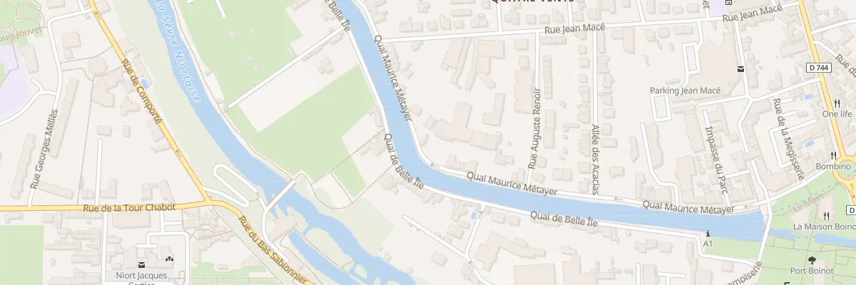 Plan du 35 Quai Maurice Métayer à Niort