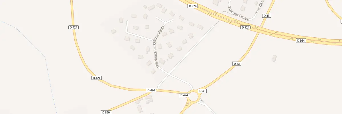 Plan du 7 Les Quatre Vents à Landigou