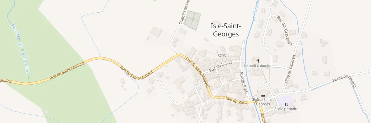 Plan du 22 Rte de Saint Medard à Isle-Saint-Georges