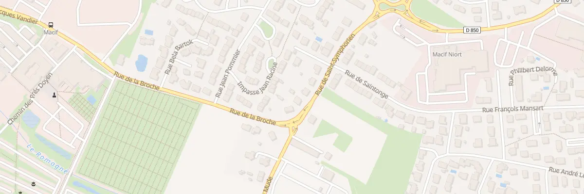 Plan du 208 Rue Saint-symphorien à Niort