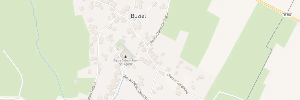 Plan du 9 Rue du Haut à Buziet