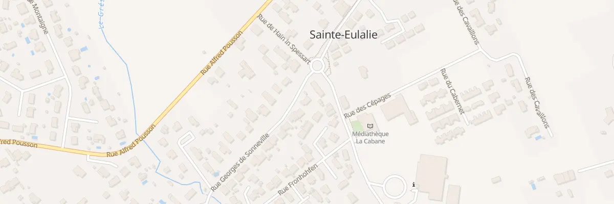 Plan du 50 Rue Georges de Sonneville à Sainte-Eulalie