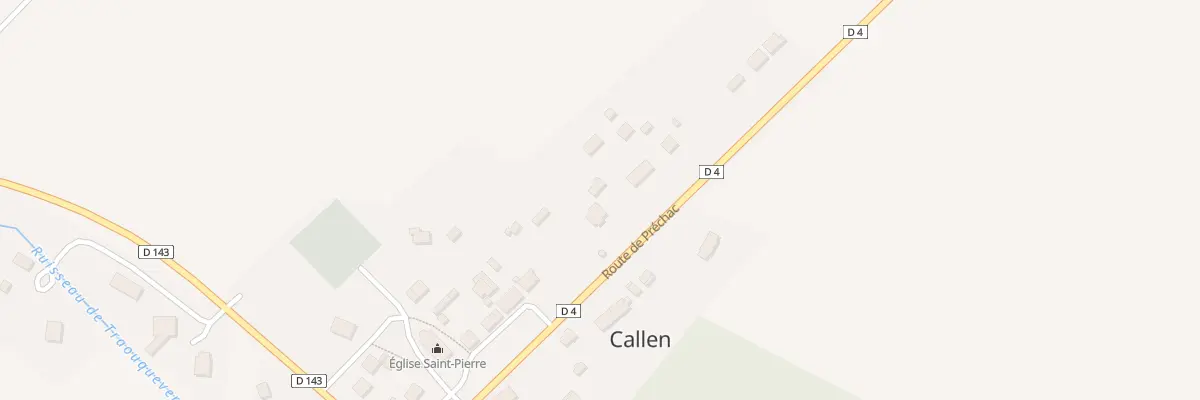 Plan du 29 Le Bourg à Callen