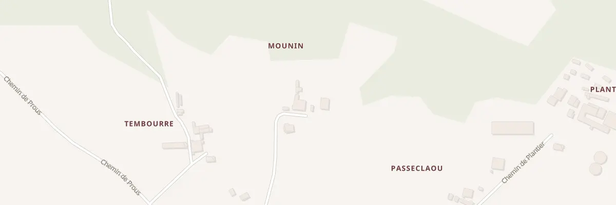 Plan du 370 Che de Mounin à Montgaillard
