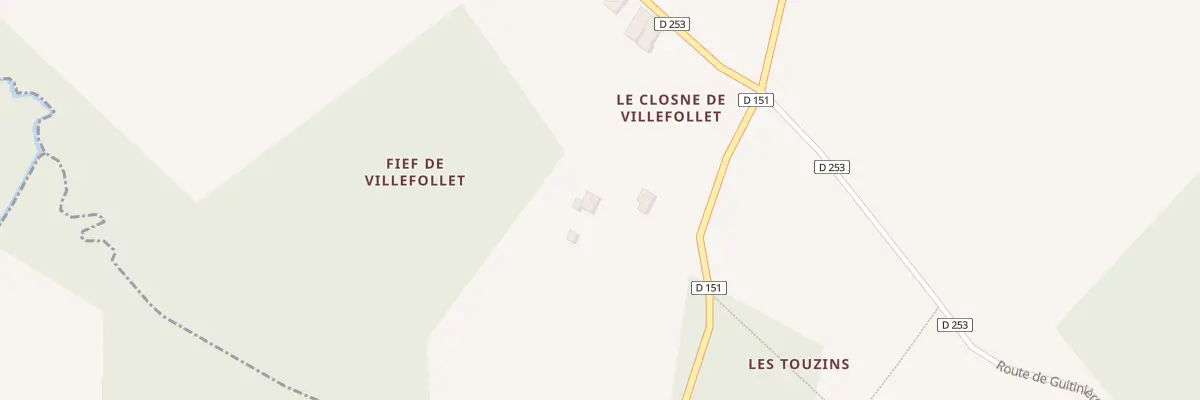 Plan du 5045 Le Closne de Villefollet à Saint-Simon-de-Bordes