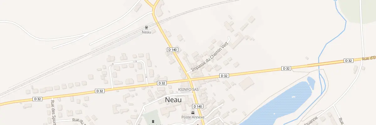 Plan du 8 Rue de la Gare à Neau