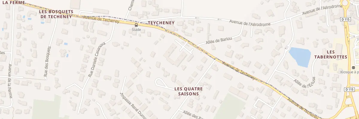 Plan du 33 Av de Techeney à Artigues-près-Bordeaux