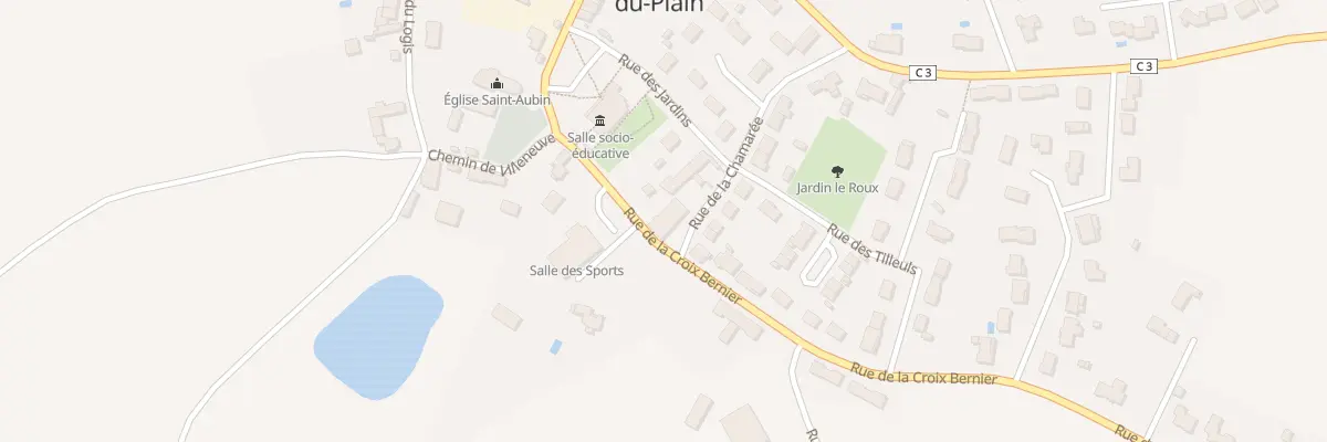Plan du 1 Rue de la Chamarée à Saint-Aubin-du-Plain