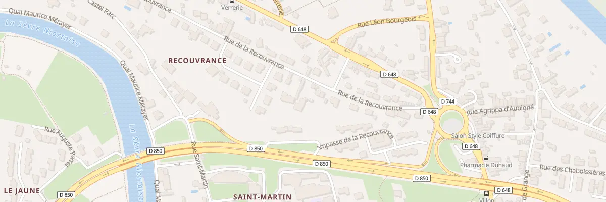 Plan du 25 Rue de la Recouvrance à Niort