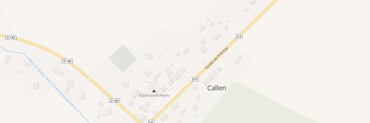 Plan du 189 Rte de Prechac - Villandraut à Callen