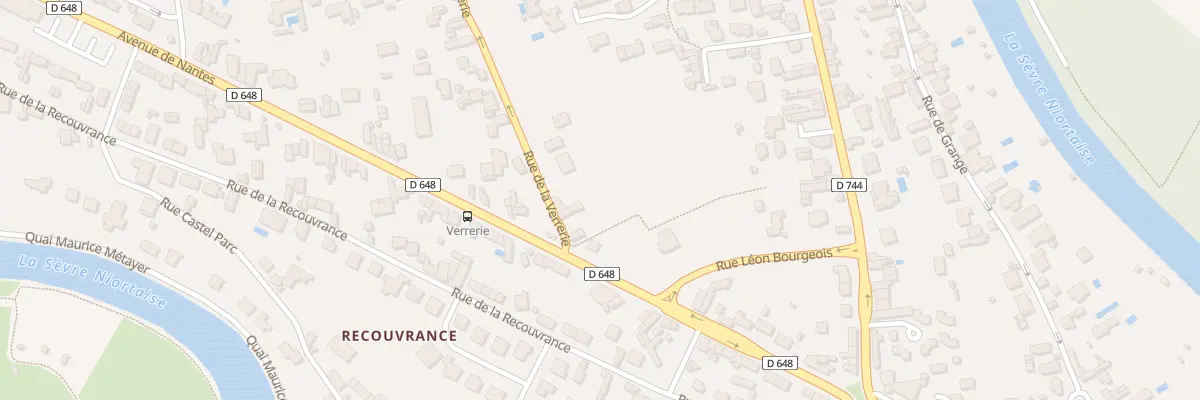 Plan du 2 Rue de la Verrerie à Niort