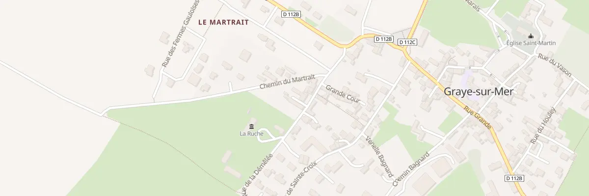 Plan du 5166 Rue de la Démêlée à Graye-sur-Mer