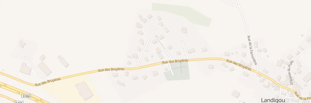 Plan du 3 Pl du Télégraphe à Landigou