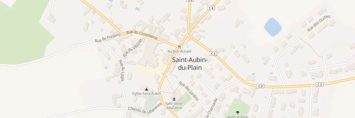 Plan du 10 Rue de l’Eglise à Saint-Aubin-du-Plain