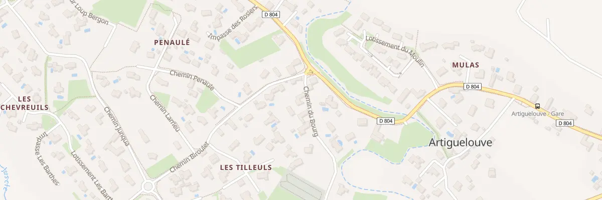 Plan du 54 Che du Bourg à Artiguelouve