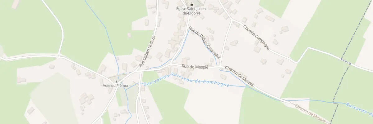 Plan du 3 Rue de Mesple à Buziet