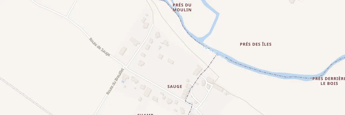 Plan de Che du Moulin à Clion