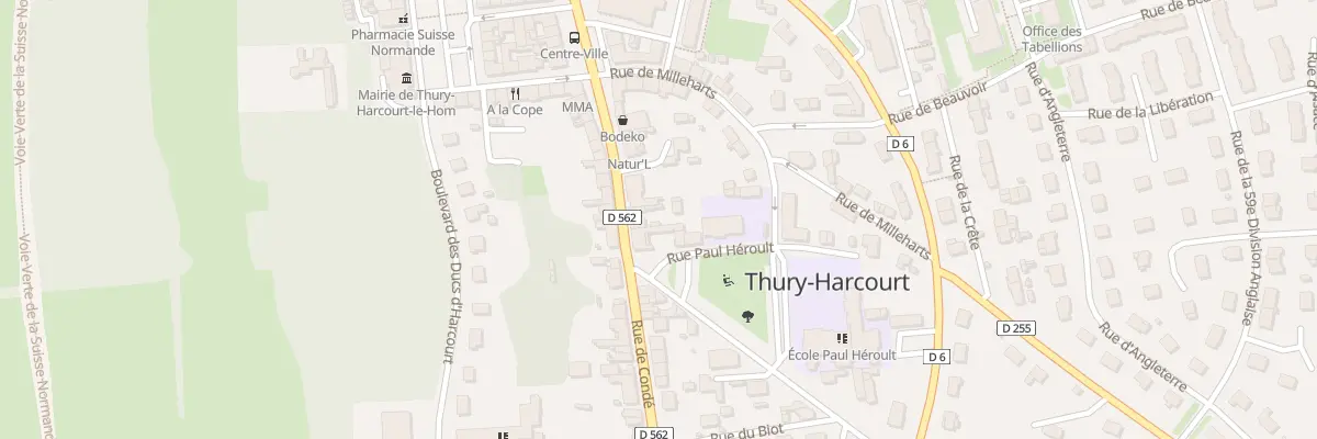 Plan du 13 Rue de Conde Thury Harcourt à Thury-Harcourt-le-Hom
