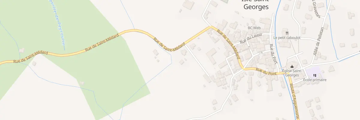 Plan du 40 Rte de Saint Medard à Isle-Saint-Georges