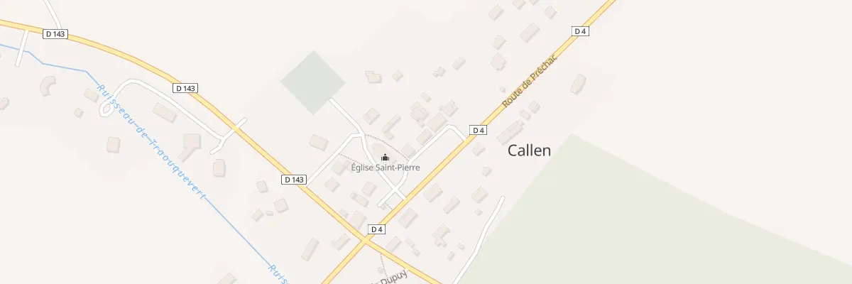 Plan du 73 Rte de Prechac - Villandraut à Callen