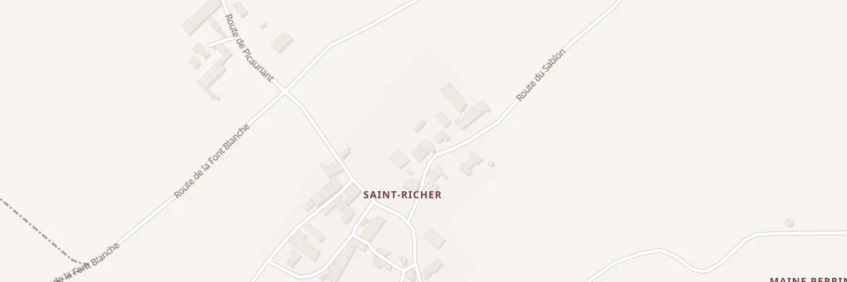Plan du 5092 Saint-Richer à Chadenac